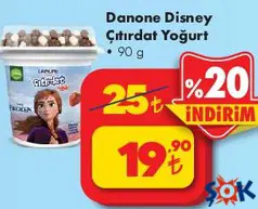 DANONE DİSNEY ÇITIRDAT YOĞURT 90 G